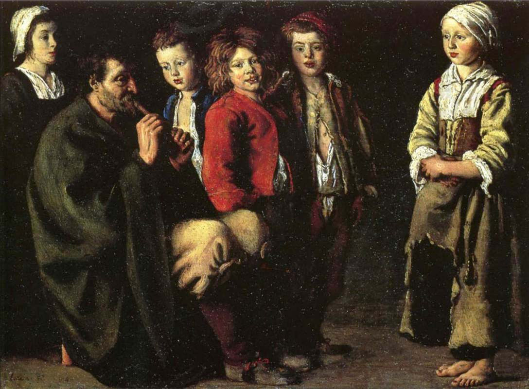the old player of flageolet